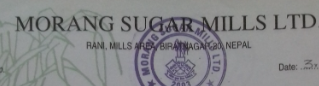 Morang Sugar Mills Ltd.,